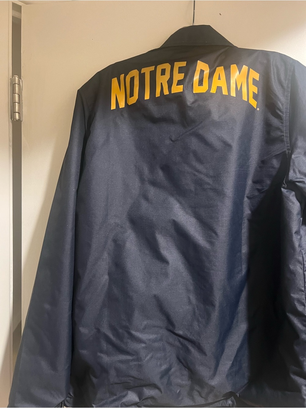 47 Notre Dame Fighting Irish Navy Coach Jacket Large - Picture 4 of 5